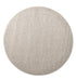 Kurzflor Teppich Designer | Flauschiger Flachflor fürs Wohnzimmer, Esszimmer, Schlafzimmer oder Kinderzimmer | Creme Rund